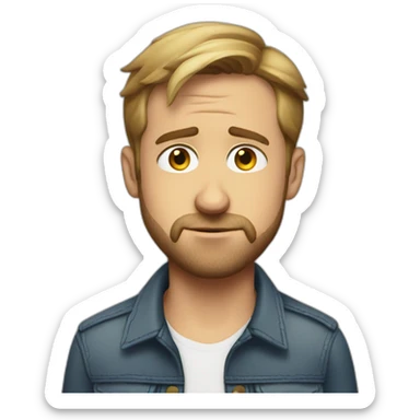 Heartbroken Ryan gosling  sticker