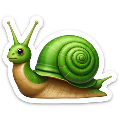 Revolutionary snail sticker