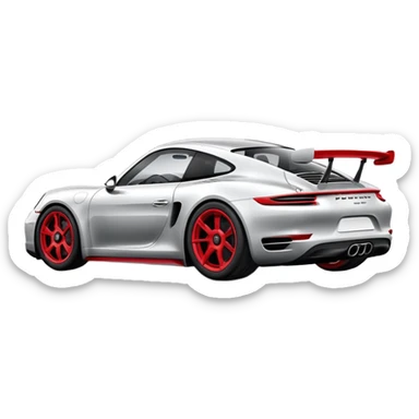 porsche sports car sticker