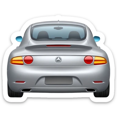 un carro desde atras  sticker