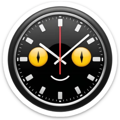 horloge indiquant 18h30 sticker