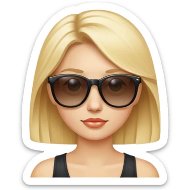 Playboy blonde sunglasses  sticker