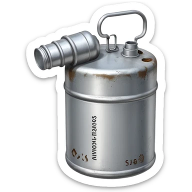 generate a realistic oil canister sticker