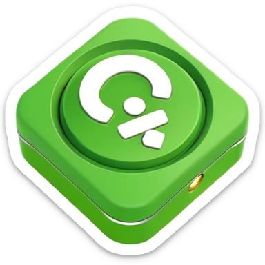 Clash of Clans aesthetic: Cinematic Playful Xbox Power Button Portrait Emoji, rendered in a 3D vector-style similar to standard emojis with minimal shading and bold, simplified shapes. A compact, distinct form with signature details, softly glowing with a modern gaming energy charm. Simplified yet unmistakably iconic, highly detailed and consistent, glowing with a soft radiance and high shine. Stylized with a touch of next-gen innovation and a soft glowing outline, capturing the essence of a beloved gaming relic with a friendly, playful manner! sticker