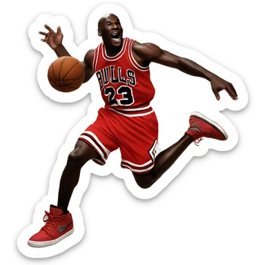 Michael Jordan jumpin sticker