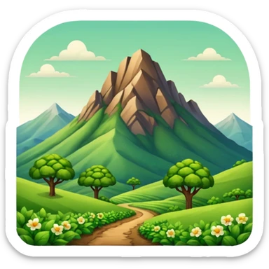 Montaña y paisaje sticker