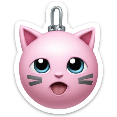 Jigglypuff punching bag sticker