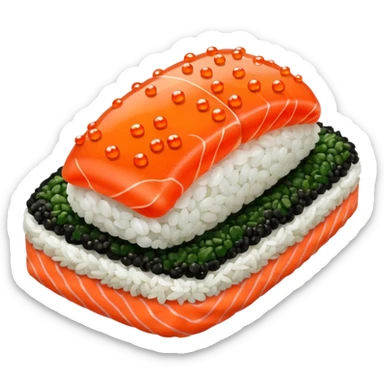 Sushi with roe sticker