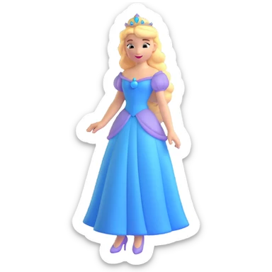 Disney princess character sticker