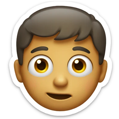 smiling emoji with big eyes and tears sticker