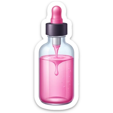 Pink skin care sérum sticker