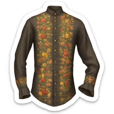 men's shirt 19th century sticker