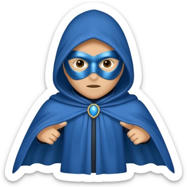 blue Cloaked night guards sticker