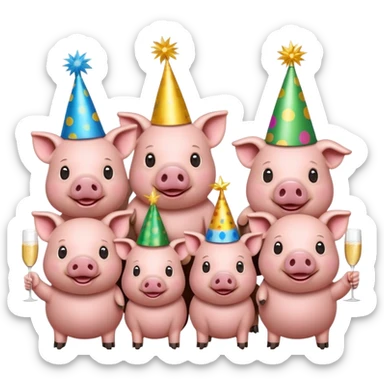 party pigs sticker