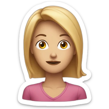 A woman lurking sticker