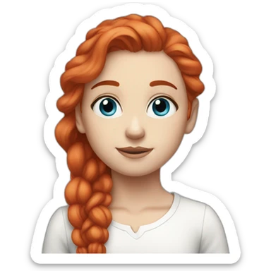 white-girl-red-hair-blue-eyes-amazing sticker