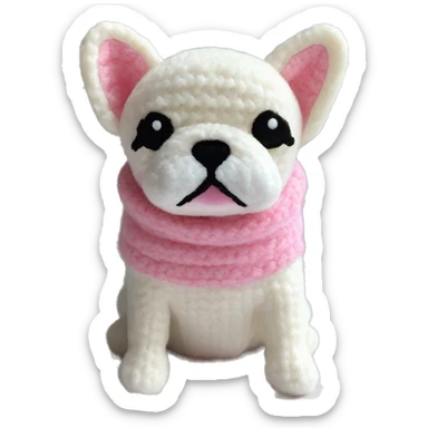 puppy love frenchie mini cozy sticker