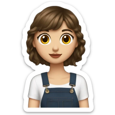 Taylor swift with brune girl sticker