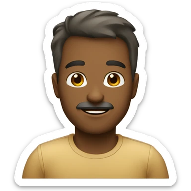 Coração bege  sticker