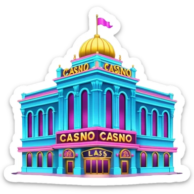 casino buildings sticker