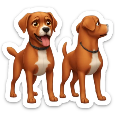 red dog said no no no sticker