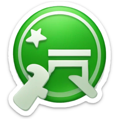 Green tick of whatsapp  sticker