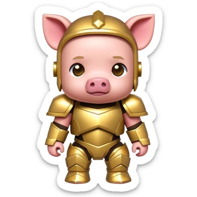Minecraft baby Piglin sticker