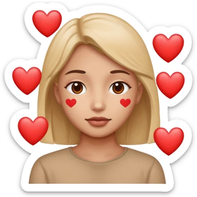 I just need these two emojis to be combined 🙄🥰. Like use this emoji: 🙄 but add the hearts surrounding it like this emoji: 🥰 sticker