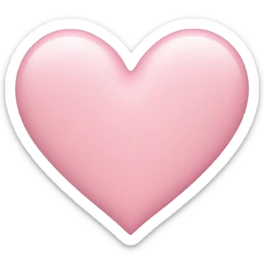 Pastel pink heart sticker
