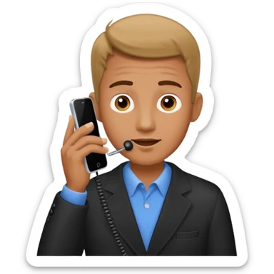 HOMBRE LLAMANDO A SU AMIGO sticker