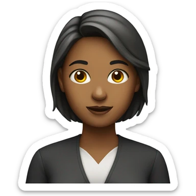 young female teacher sticker