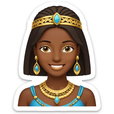 crie um memoji da personagem cléo de nile de monster high sticker