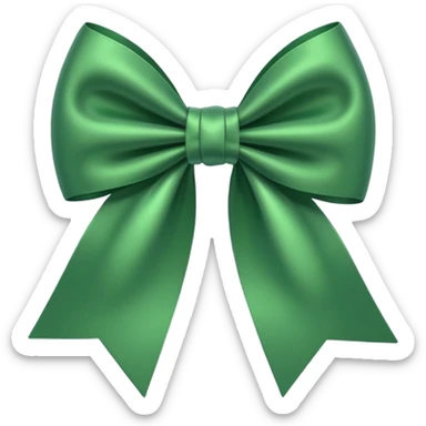 Yeşil fiyonk sticker