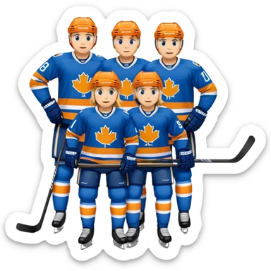TAPPARA a hockey team from Finland Tampere. They wear blue and orange jerseys sticker