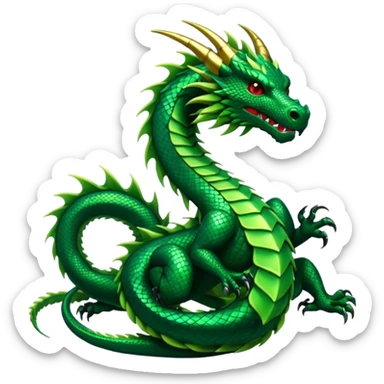 Kali Linux green dragon sticker