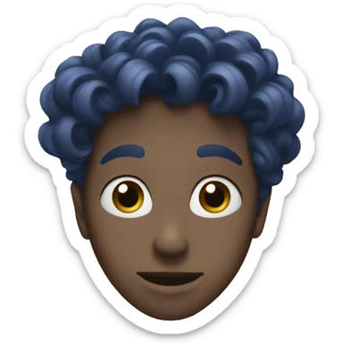 Indigo heart sticker