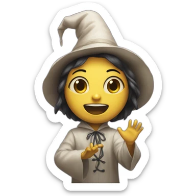 Poupée conjuring sticker