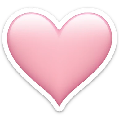 Light pink heart sticker
