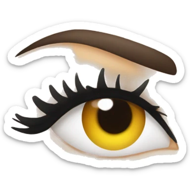 Eye lash extensions  sticker