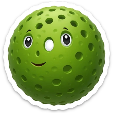 pickle ball ball  sticker