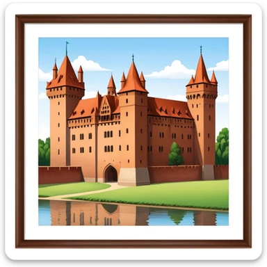 Cinematic Realistic Malbork Castle  Emoji sticker