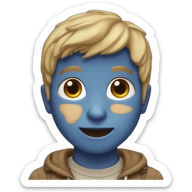 Niño lleno de tierra sticker