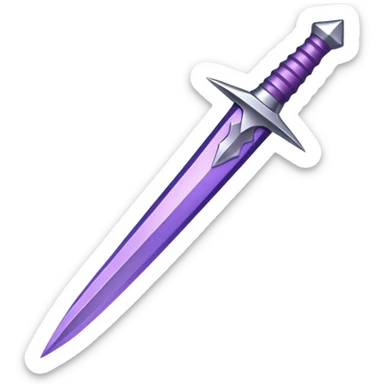 Cute purple deadly weapon sticker