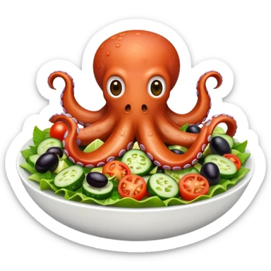 octopus salad sticker