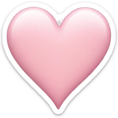 Light pink heart sticker