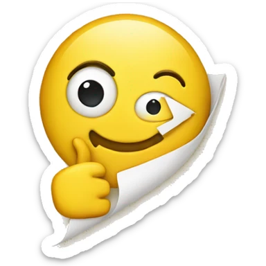 yellow emoji holding map sticker