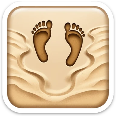 Footprints sticker