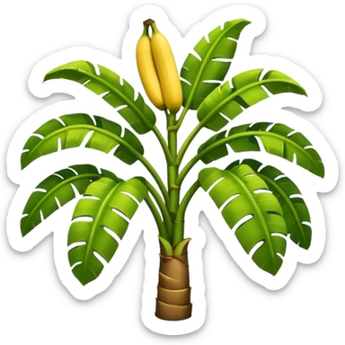Banana tree sticker