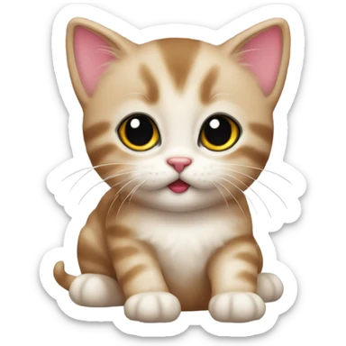 Christmas kitten  sticker