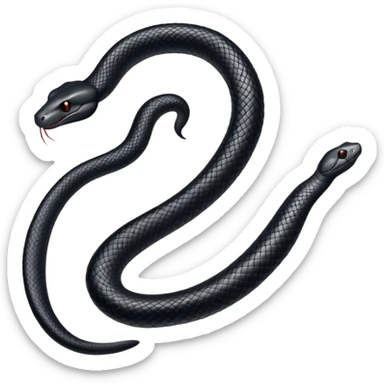black snake with “SVRNA” written on body sticker